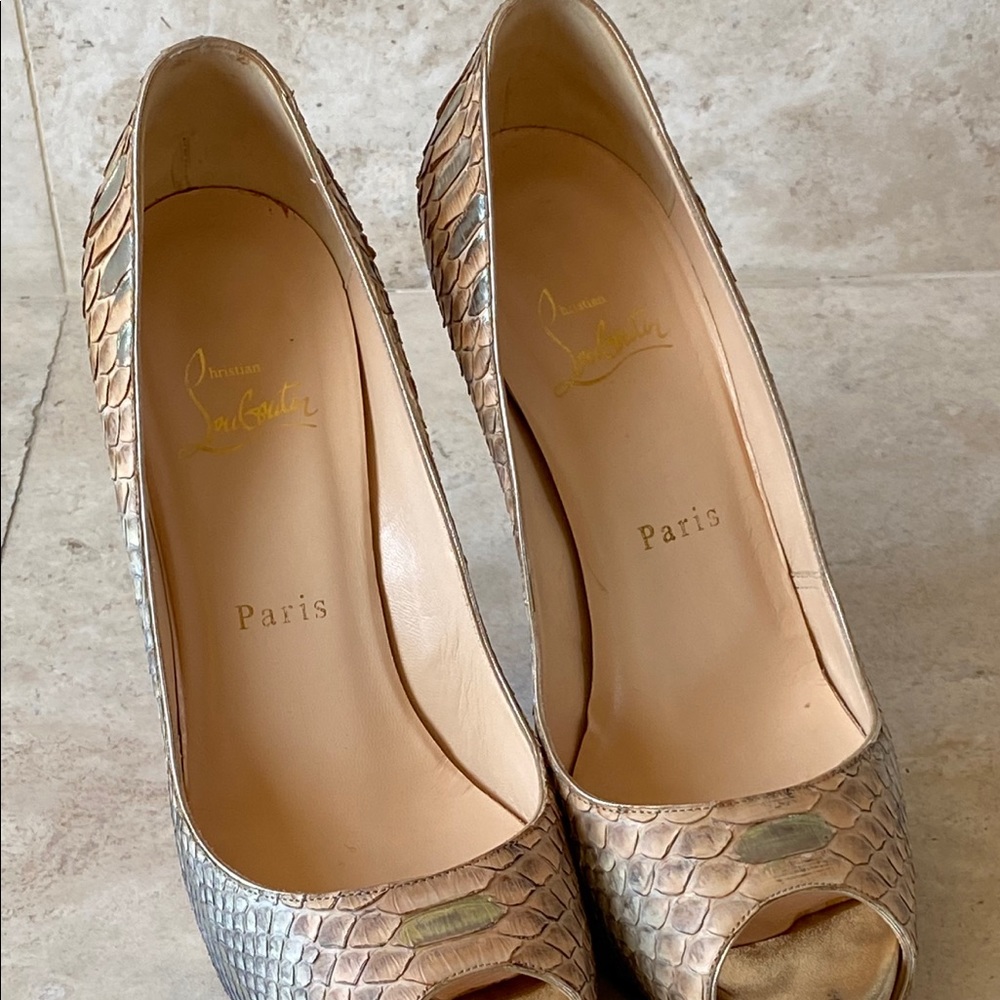 Christian Louboutin Python Very Prive Pumps - image 2